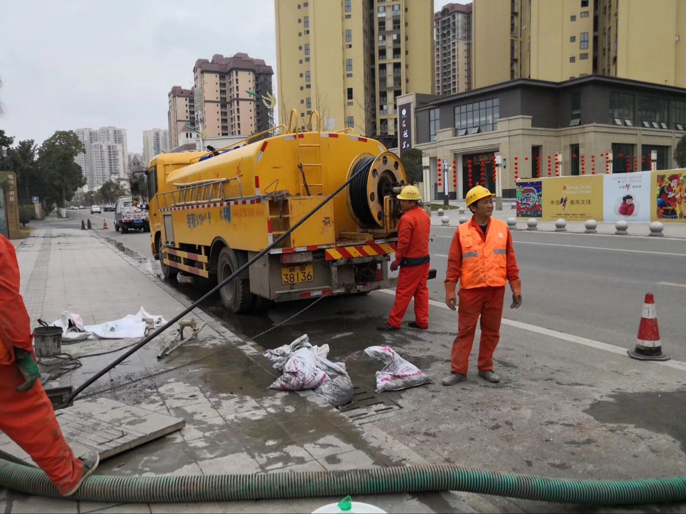 龙口排污管道清淤-管道清洗